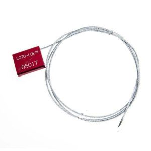Loto-Lok CS-RED-1M Car Seals - Aluminium / Zinc Body Red (MOQ-30Pcs)