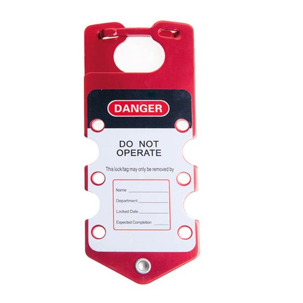 Loto-Lok Lockout Hasp, HSP-AL-38, Aluminium, 38MM, Red(MOQ of 5Pcs)