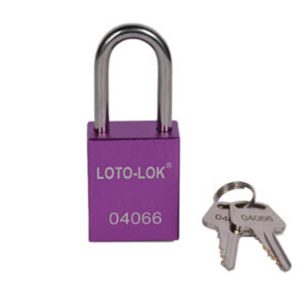 Loto Lok PD-ALPRKDS38 Aluminium Safety Padlock Purple(MOQ of 2 Pcs)