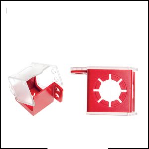 Loto-Lok PL-RC-30 Panel Lockout - Push Button Clear/Red