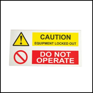 Magnetic Rubber Caution Sign