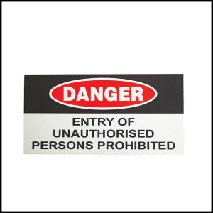 Magnetic Rubber Danger Sign