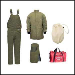 NSA 40 Cal Arcguard Revolite Arc Flash Kits (Without Ventilating Fans) Olive Green Medium KIT4SCLT40NG-MD
