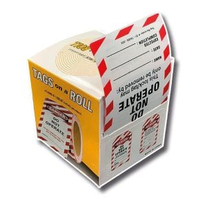 TAGS-ON-A-ROLL R100-TAGD-222 "DO NOT OPERATE" TAG