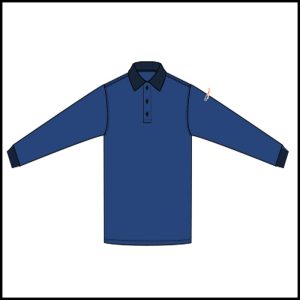 Tarasafe Blok-Arc Series Arc Flash 13 Cal Fresco Polo T-Shirt Navy Blue Large