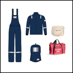 Tarasafe Blok-Arc Series Mahan 26 Cal Arc Flash Kits (Hood Without Fan) Navy Blue Large