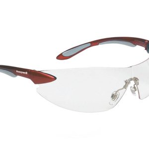 Honeywell AJS 1017081 Ignite Eyewear Clear Fog Ban Red Silver ( With Cord )(MOQ of 20 Pcs)