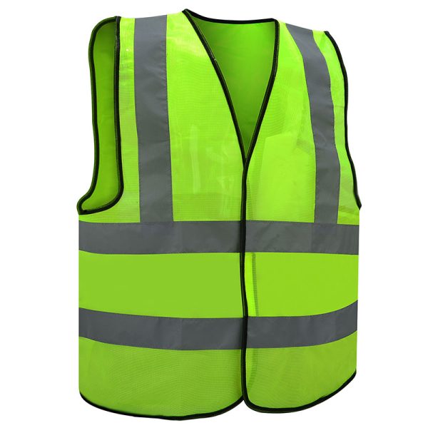 Gladious G108080912 Radiant-S4 2 X 2 Reflective High Visibility Vest (Fabric Type) Universal (free Size) Fluorescent Yellow