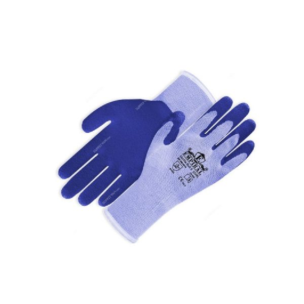 Empiral E124573420 Gorilla Bull II Palm Coated, Latex {Natural Rubber) Glove Blue Medium(MOQ OF 12Pcs)