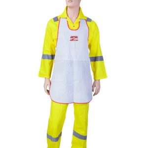 Ameriza E102491720 Torch Apron-2pc Stitched Leather Welding Apron With Piping(MOQ OF 5 Pcs)