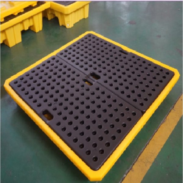 SAI-U DP004L 4 Drum Spill Pallet With Grid Low Profile