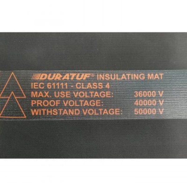 Duratuf IEC 61111 Insulating Mat Withstand up to 36.0KV (Class 4, 5.0mm Thick 1M wide x 10M length)