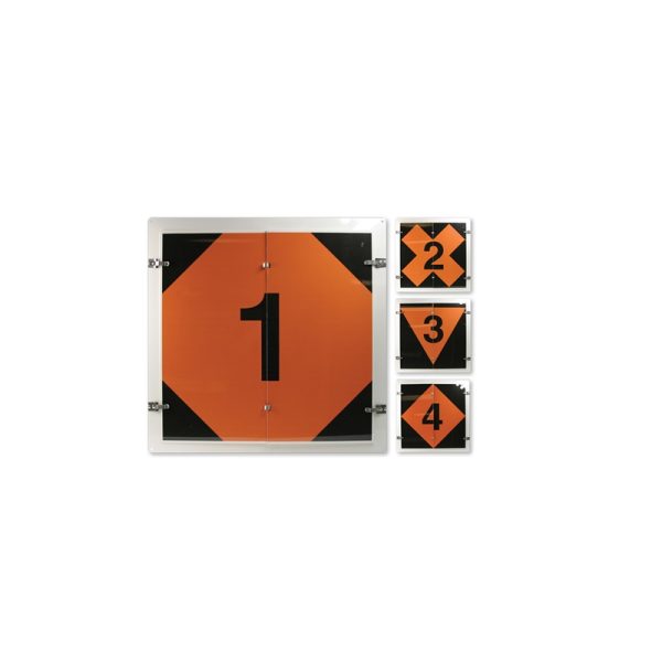 Fire Division Aluminum Flip Placard