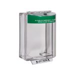 sti-13120eg-universal-stopper-surface-mounted-integral-sounder-37mm-clear-spacer-green