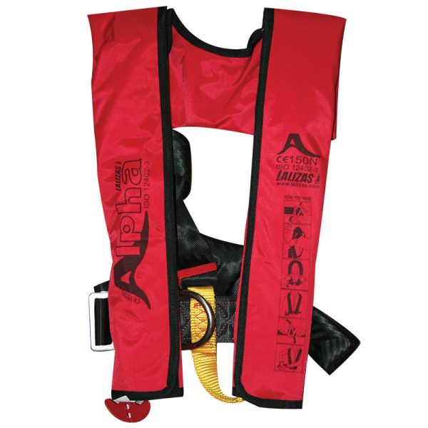 Lalizas - Alpha Inflatable Lifejacket Auto Adult 170N ISO 12402-3 with Harness