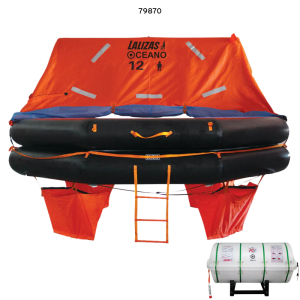 Lalizas - Liferaft SOLAS OCEANO, Throw Over-Board Type, Canister A - 12prs
