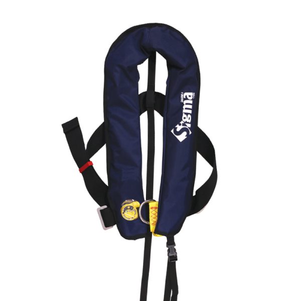 Lalizas - Sigma Inflatable Auto Adult Lifejacket 170N, Hammar MA1 with D-ring & Crotch Strap, Blue