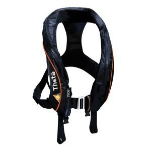 Lalizas - Theta Inflatable Auto Adult Lifejacket Hammar MA1 with Sprayhood, Double Crotch & Harness, 290N