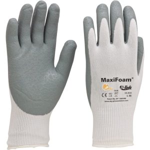 MaxiFoam - Premium Nitrile Foam Coated White Gloves - 1.1mm