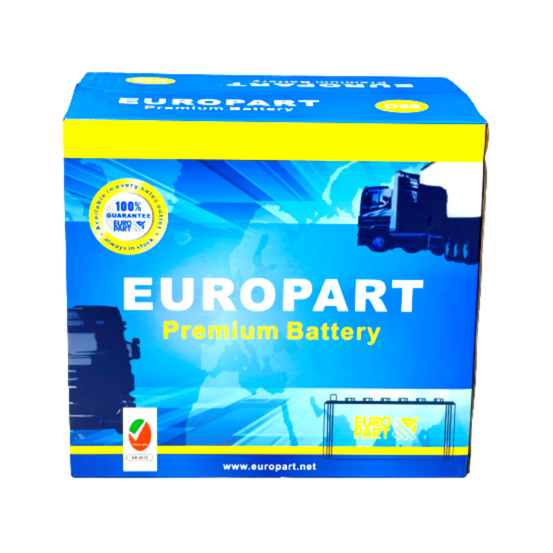 Europart MF Car Battery 12V 60Ah N55D23LMF Fire Supplies