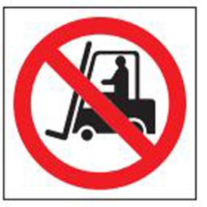 Prohibition safety sign - Fork