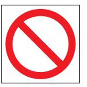 Prohibition safety sign - Prohibition Circle
