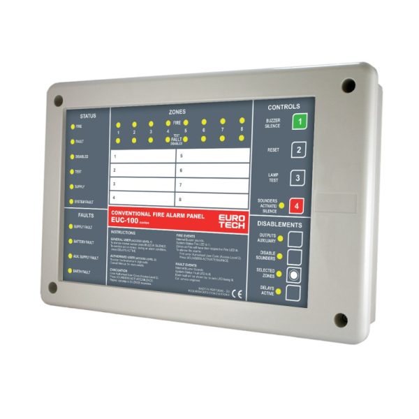 EuroTech EUC-101 One Zone Conventional Fire Alarm Control Panel