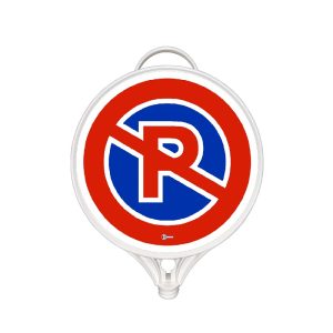 124 A F No Parking Round Warning Sign