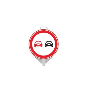 226 A R No Overtaking Traffic Sign Board