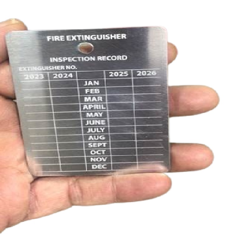 Fire extinguisher deals inspection tags