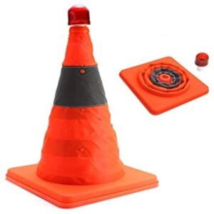 Retractable Safety Folding Traffic Cones, 60cm