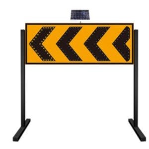 Solar Warning Light Yellow Arrows
