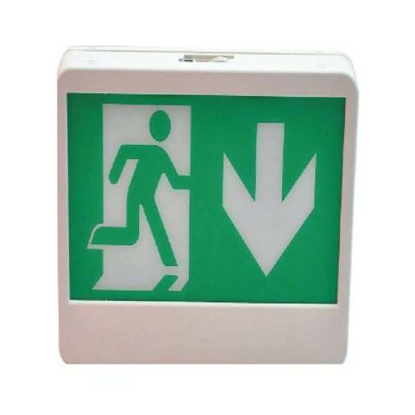 Escalux - Chrome ESC4382 Exit Luminaire Wall Side Mounted LED