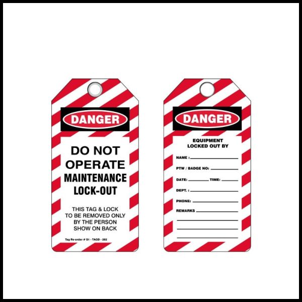 Generic - PVC Danger Tag, Red - S1-TAGD-202