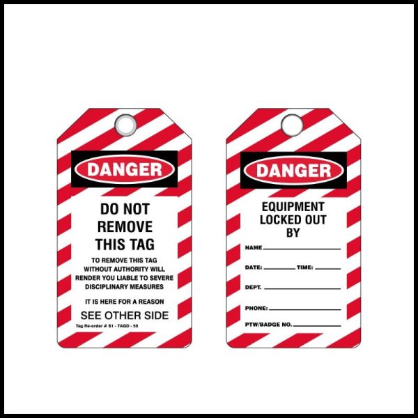 Generic - PVC Danger Tag - S1-TAGD-55(Minimum Order of 50 Pcs)