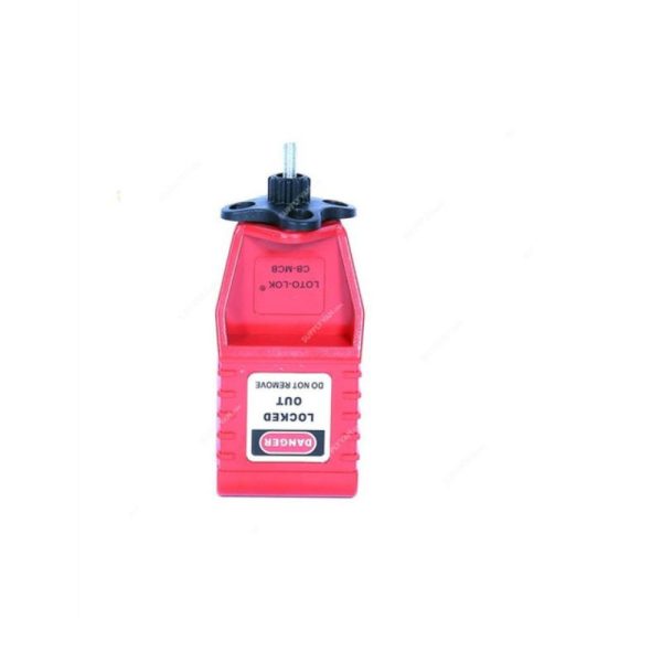 Loto-Lok - Circuit Breaker Lockout for MCB, Red - CB-MCB-S