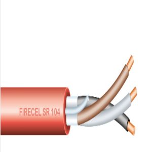 Firecel 1.5 Sqmm 2Core+E, Red Fire Alarm Cable, Solid Conductor, SR104
