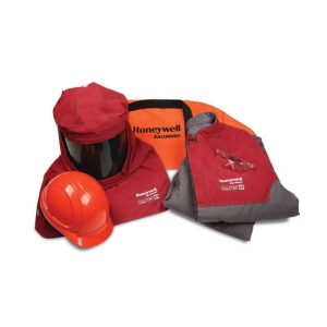 sk100rgxl-pro-wear-plus-100-cal-cm2-arc-flash-protection-jacket-and-bib-overall-kit-red-grey-with-flash-hood-size-xl