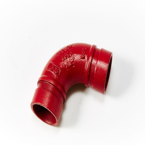 Galvanized Malleable Iron 90 Degree Elbow Pipe Fitting Red