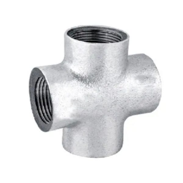 Malleable Iron Pipe Fitting Galvanized Cross Tree