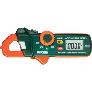 Extech - 200A AC/DC Mini Clamp Meter and Voltage Detector - MA120