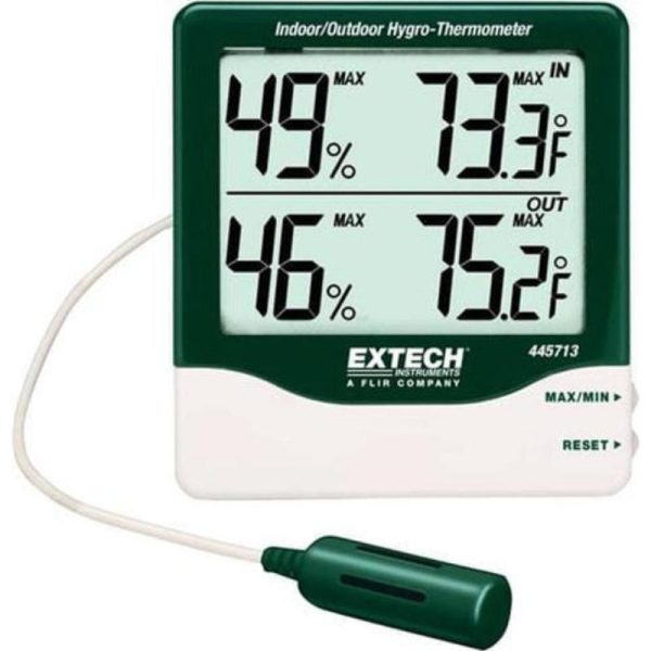 Extech - Big Digit Indoor/Outdoor Hygro Thermometer - 445713