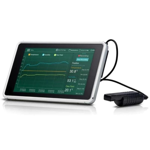 Extech - Humidity/Temperature Chart Recorder with Touch Screen - RH550