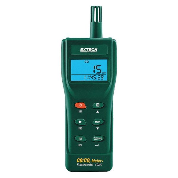 Extech - Indoor Carbon Monoxide and Carbon Dioxide Datalogging Meter - CO260