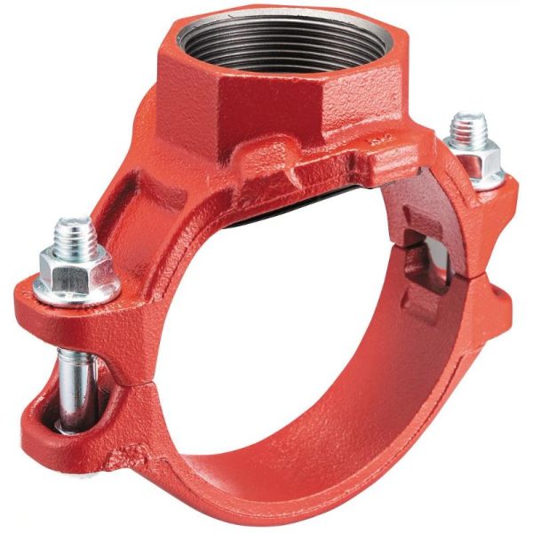 National - Grooved Mechanical Tee with Thread Branch, 8in x 2in - N-ST16