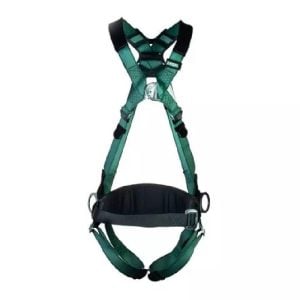 MSA - V-Form Safety Harness Back/Chest/Hip D-Ring Qwik-Fit Harness with Waist Belt Standard - 10206049