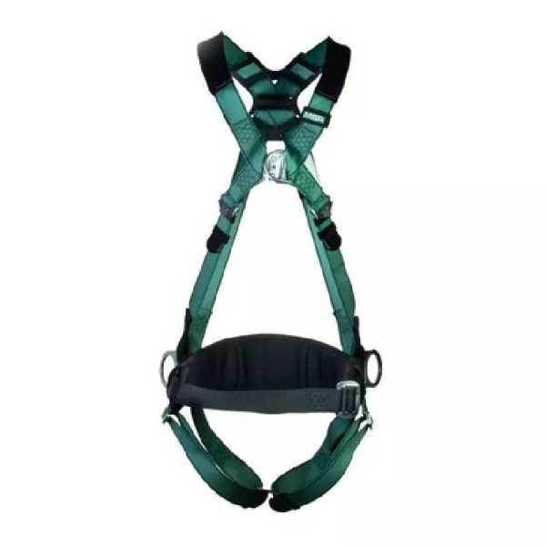 MSA - V-Form Safety Harness Back/Chest/Hip D-Ring Qwik-Fit Harness with Waist Belt Standard - 10206049