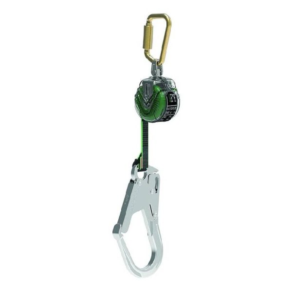 MSA - V-Tec Mini PFL Single Leg, Aluminum Scaffold Hook, Steel Carabiner (Top), 6ff (1.8m), - 63011-00A/63011-00AEU