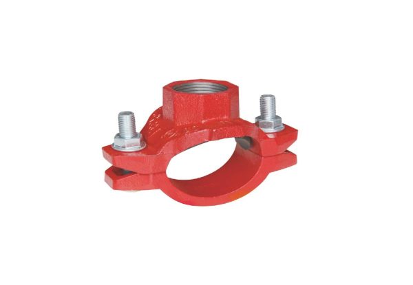 Grooved Mechanical Tee with Thread Branch, 4in x 1-1/4in DG 42 (MOQ of 4 Pcs)