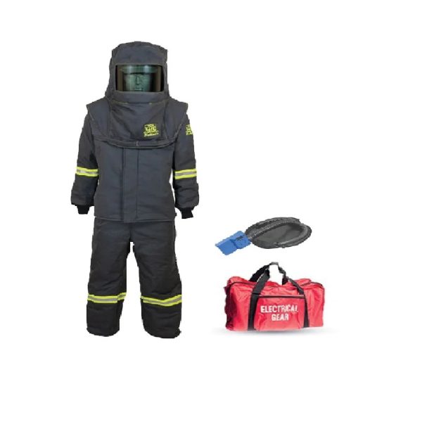 Oberon TCG7B-3XL+HVS 140 Cal Tcg Arc Flash (Hood, Coats, And Bib Overall) Suit – 4X Large